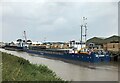 TF4510 : Cargo boats in the port of Wisbech by Richard Humphrey