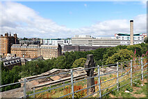 NS6065 : Glasgow Royal Infirmary seen from Glasgow Necropolis by habiloid