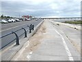 SD3318 : Southport revisited - Cycle track on Marine Drive by Oliver Dixon