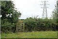 Gated footbridge on Wales Coast Path