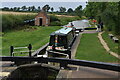 Narrowboat in Claydon Lock No. 19