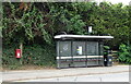 Bus stop and shelter on London Road, Worcester