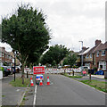 TL4657 : Greville Road closed by John Sutton