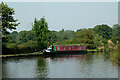 Canal north of Barlaston in Staffordshire