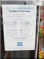 SP9501 : Halifax Bank closure notice in Chesham by David Hillas