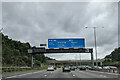 TQ0384 : On the M25 clockwise approaching junction 16 by Rob Purvis