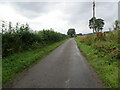 Minor road approaching the A933 at Woodend