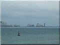 SZ2984 : The Needles from Hurst Castle (wide view) by Rob Farrow