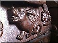 Carved misericord, St. Mary the Virgin Church, Astley