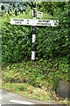 Direction Sign ? Signpost at the junction of West Road and North Road in Tetford