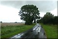 Road beside Leeds East Airport