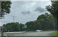 The roundabout where the A111 meets the A110