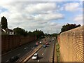 A444 Jimmy Hill Way, looking north from Swancroft Road bridge