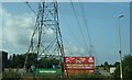 Pylon line over the M80 at Badenheath