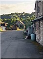 Water butts in Llangwm, Monmouthshire