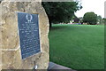 War memorial stone on Broadwell Green