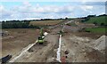 Building new section of the A120, looking east