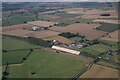 Reinforced railway embankment near Church Lawford: aerial 2021 (1)