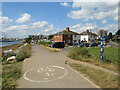 SZ0190 : Shared use path alongside Poole Harbour by Malc McDonald