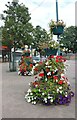 Floral display on Market Square, Sandy