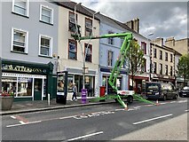 H4572 : Redecoration in High Street, Omagh by Kenneth  Allen