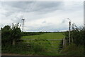 Field entrance (footpath) near Southend Farm