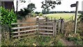 Start of footpath to Scotby Road from bend in Plains Road