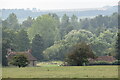 View across fields towards Netton Manor Farm