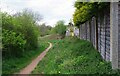 Footpath running behind houses in Puxton Drive, Kidderminster, Worcs