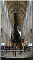 TG2308 : Norwich - Cathedral - Dippy in the nave by Rob Farrow