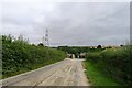 Entrance lane to Grantham Water Works at Salter