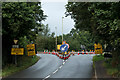 The junction of Station Road with the A361