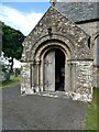NY1133 : South door to St Bridget's Church, Bridekirk by Oliver Dixon