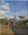 TL4759 : Arriving at the away end at The Abbey Stadium by John Sutton