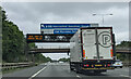 Small bridge crossing the M40 west-bound just before junction 2