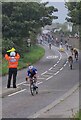 The first stage of the 2021 Tour of Britain descending Antron Hill