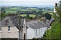 View over Bratton Fleming rooftops