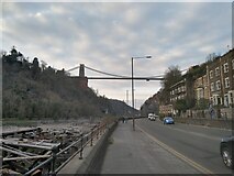ST5672 : Avon Gorge & Clifton Suspension Bridge from Hotwell Road by Kevin Pearson