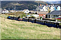 A Fairbourne Railway train heading north