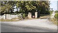 Entrance to Wrayside on NE side of rural road