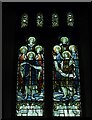 SD7087 : St Andrew's, Dent - angels window by Stephen Craven