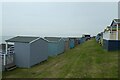 Rows of beach huts