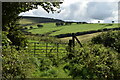 Field gate with Wallover Down beyond