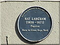 SP4393 : Plaque to Nat Langham by El Loco