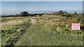 SZ0182 : Bridleway goes across the Isle of Purbeck Golf Course by Shaun Ferguson