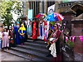 SP3379 : Dame Goodyver's Day procession outside Holy Trinity Church, Coventry by A J Paxton