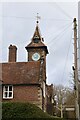 Clock tower of Lamberhurst Primary School behind The Forge