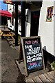SO7010 : Outdated blackboard outside the Red Lion, Arlingham by Jaggery