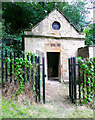 SE3136 : Entrance to Gipton Spa Bath House, Leeds by Humphrey Bolton