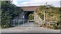 Bridge NEC2-160 taking Carlisle to Newcastle railway over farmland access track